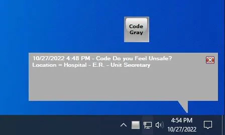 Desktop Panic Button Software Screenshot